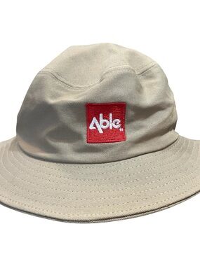 Beige Bucket Hat by Academy Fits Unisex Casual Outdoor Hat NWT